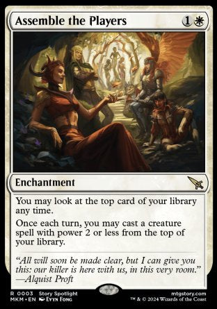 (003) Magic The Gathering Murders at Karlov Manor Single: Assemble the Players Holo Rare