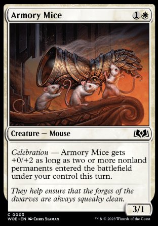 (003) Magic The Gathering Wilds of Eldraine Single: Armory Mice Common