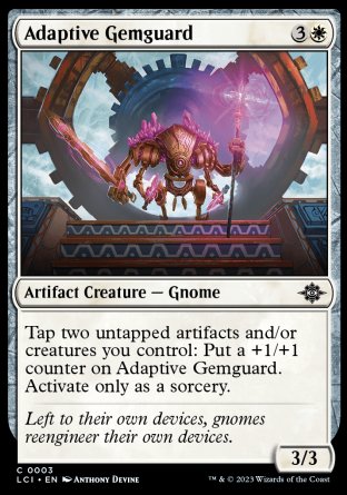 (003) Magic The Gathering The Lost Caverns of Ixalan Single: Adaptive Gemguard Common
