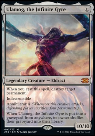 (003) Magic The Gathering Double Masters 2022 Single: Ulamog, the Infinite Gyre Holo Mythic