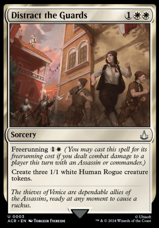 (003) Magic The Gathering Universes Beyond: Assassin's Creed Single: Distract the Guards Holo Uncommon