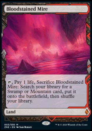 (003/030) Magic The Gathering Zendikar Rising Expeditions Single: Bloodstained Mire Holo Mythic