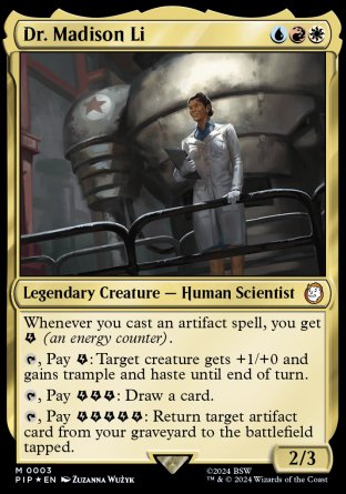 (003) Magic The Gathering Universes Beyond: Fallout Single: Dr. Madison Li Holo Mythic