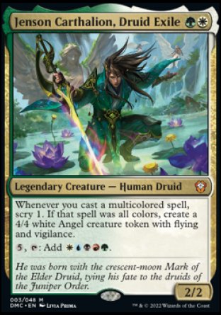 (003) Magic The Gathering Commander: Dominaria United Single: Jenson Carthalion, Druid Exile Holo Mythic