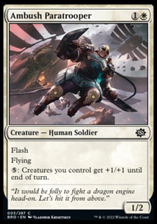 (003) Magic The Gathering The Brothers' War Single: Ambush Paratrooper Common