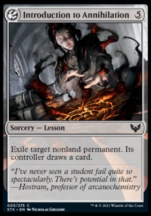 (003) Magic The Gathering Strixhaven: School of Mages Single: Introduction to Annihilation Common