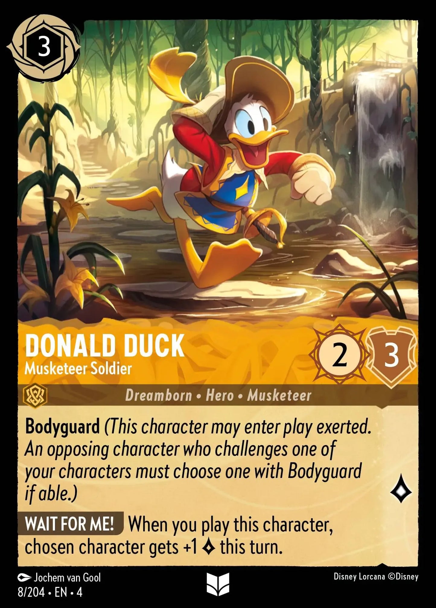 (008) Lorcana Ursula's Return Single: Donald Duck - Musketeer Soldier Uncommon
