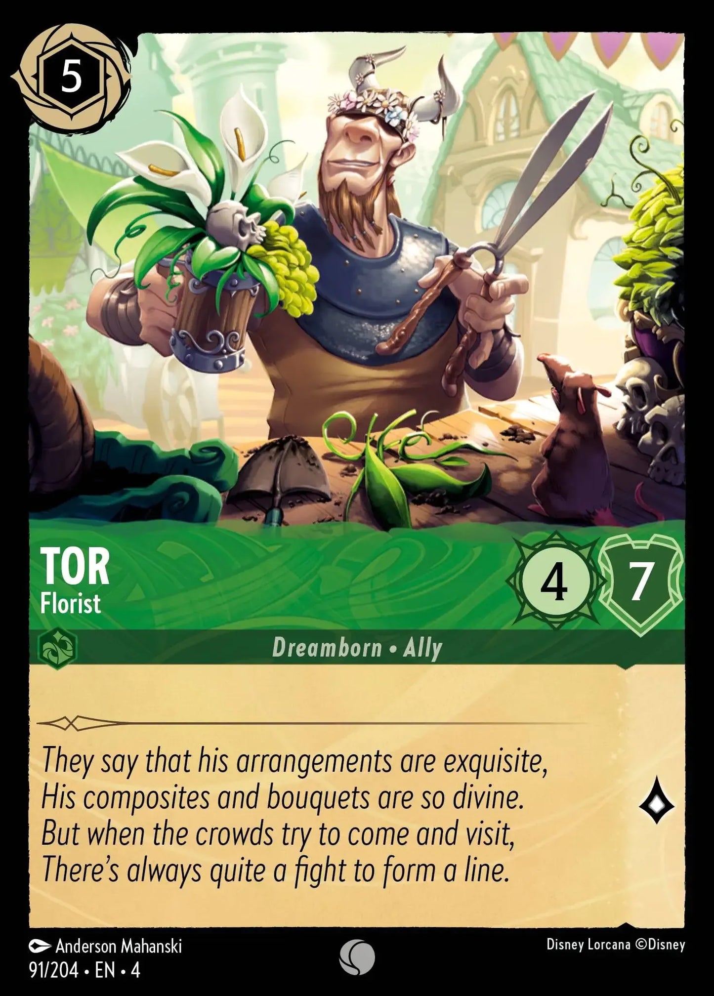(091) Lorcana Ursula's Return Single: Tor - Florist Common