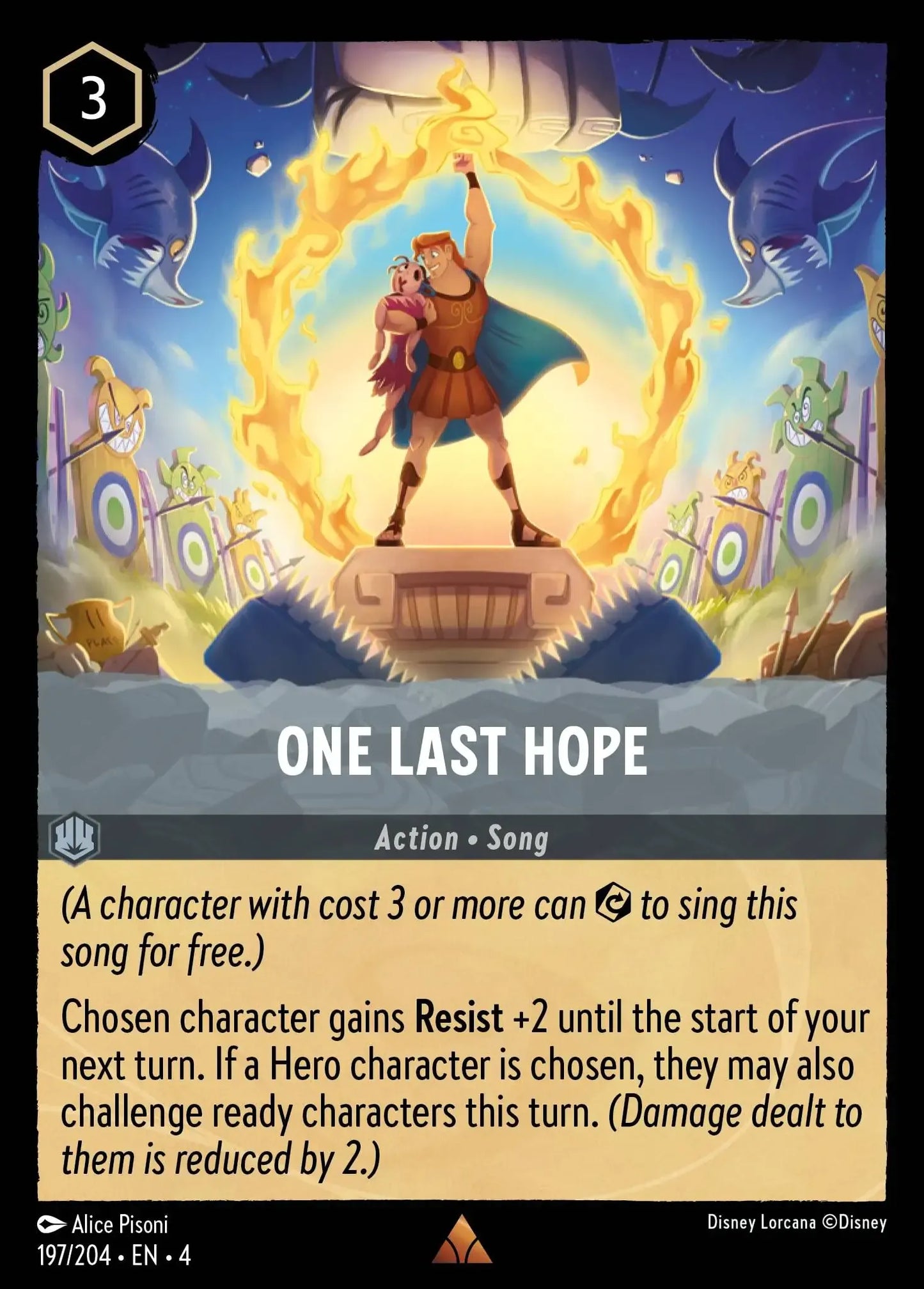(197) Lorcana Ursula's Return Single: One Last Hope Rare
