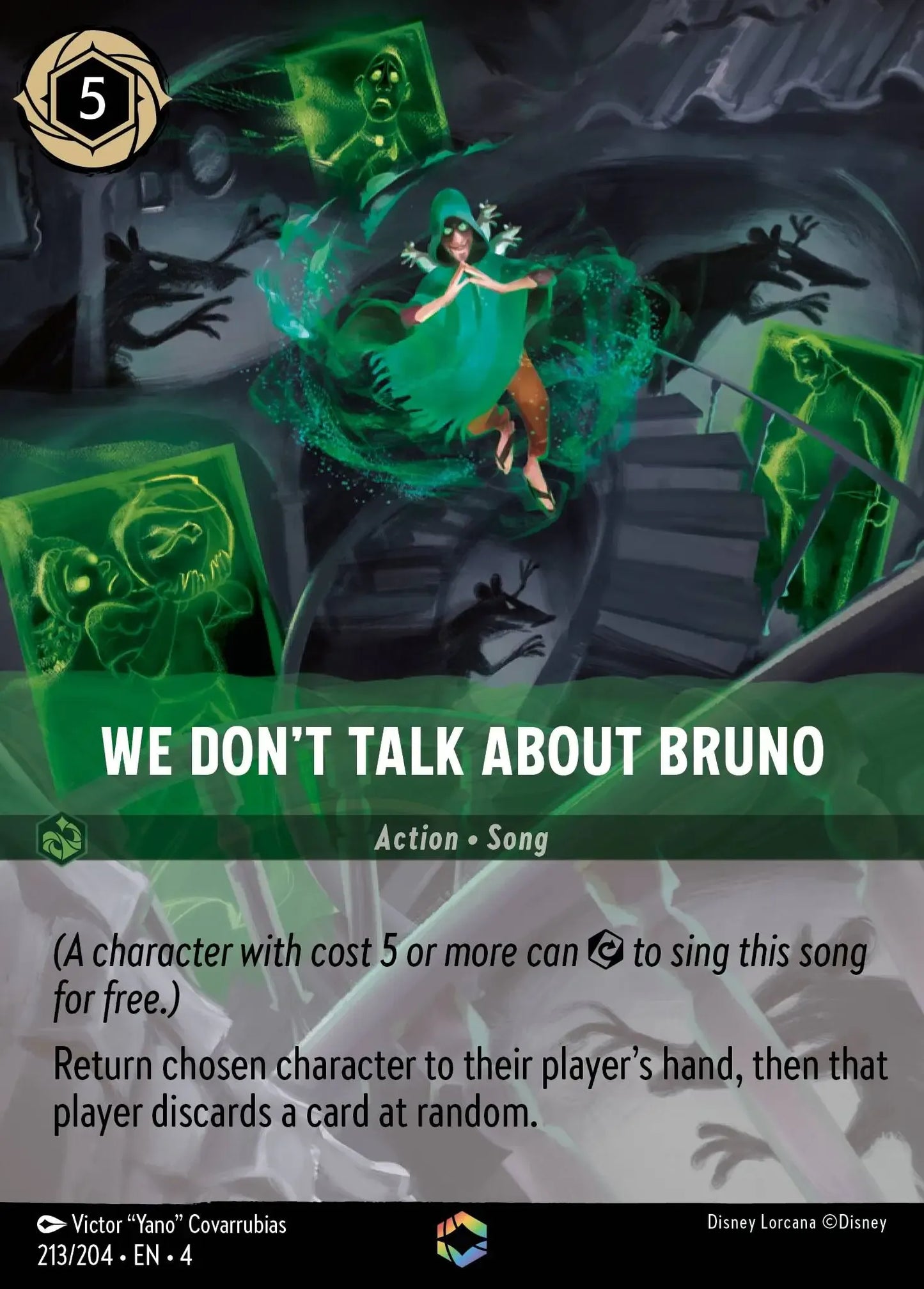 (213) Lorcana Ursula's Return Single: We Don't Talk About Bruno (V.2) Enchanted