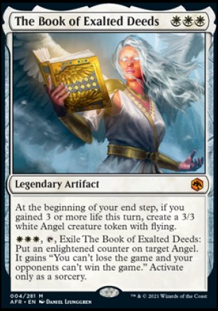 (004) Magic The Gathering Adventures in the Forgotten Realms Single: The Book of Exalted Deeds Holo Mythic