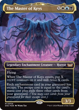 (004) Magic The Gathering Commander: Duskmourn: House of Horror Single: The Master of Keys Holo Mythic