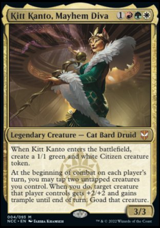 (004) Magic The Gathering Commander: Streets of New Capenna Single: Kitt Kanto, Mayhem Diva Mythic