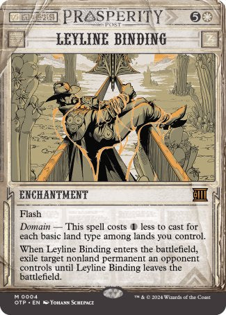 (004) Magic The Gathering Breaking News Single: Leyline Binding (V.1) Holo Mythic