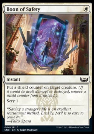 (004) Magic The Gathering Streets of New Capenna Single: Boon of Safety Common