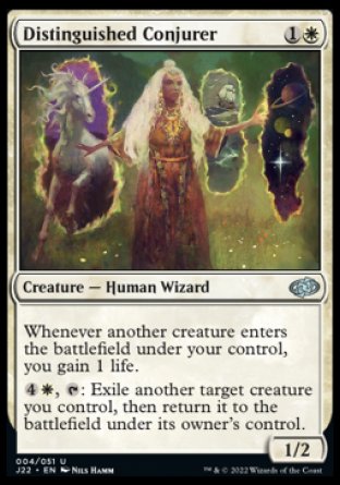 (004) Magic The Gathering Jumpstart 2022 Single: Distinguished Conjurer Uncommon