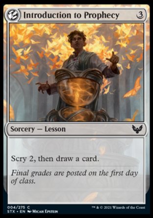 (004) Magic The Gathering Strixhaven: School of Mages Single: Introduction to Prophecy Common