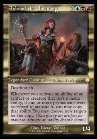 (004) Magic The Gathering Commander: The Brothers' War Single: Ashnod the Uncaring Holo Mythic