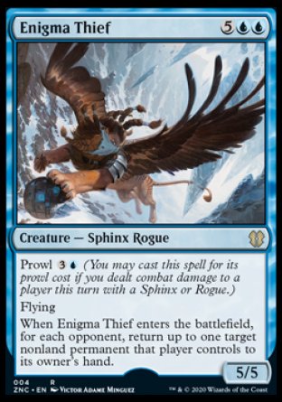 (004) Magic The Gathering Commander: Zendikar Rising Single: Enigma Thief Rare