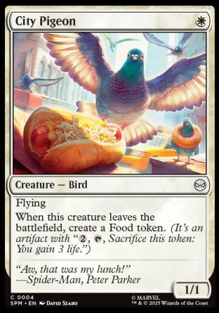 (004) Magic The Gathering Magic: The Gathering | Marvel's Spider-Man Single: City Pigeon Holo Common