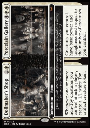 (004) Magic The Gathering Duskmourn: House of Horror Single: Dollmaker's Shop // Porcelain Gallery Holo Mythic