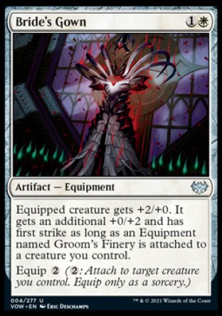 (004) Magic The Gathering Innistrad: Crimson Vow Single: Bride's Gown Uncommon