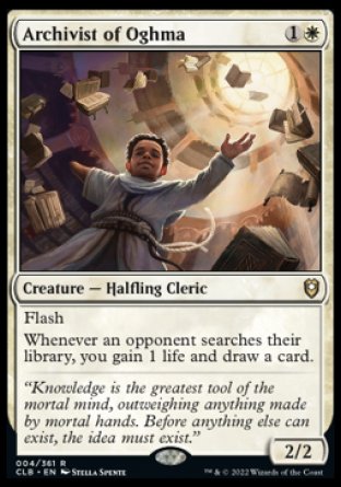 (004) Magic The Gathering Commander Legends: Battle for Baldur's Gate Single: Archivist of Oghma Holo Rare