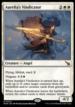 (004) Magic The Gathering Murders at Karlov Manor Single: Aurelia's Vindicator Holo Mythic