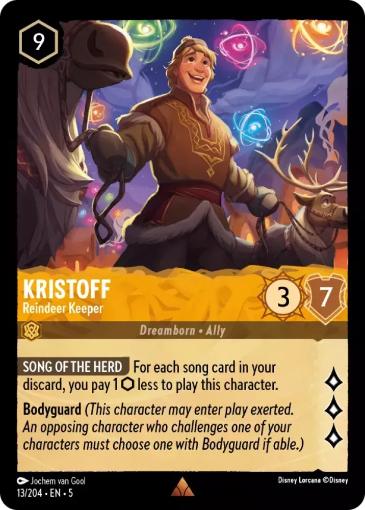 (013) Lorcana Shimmering Skies Single: Kristoff - Reindeer Keeper Rare