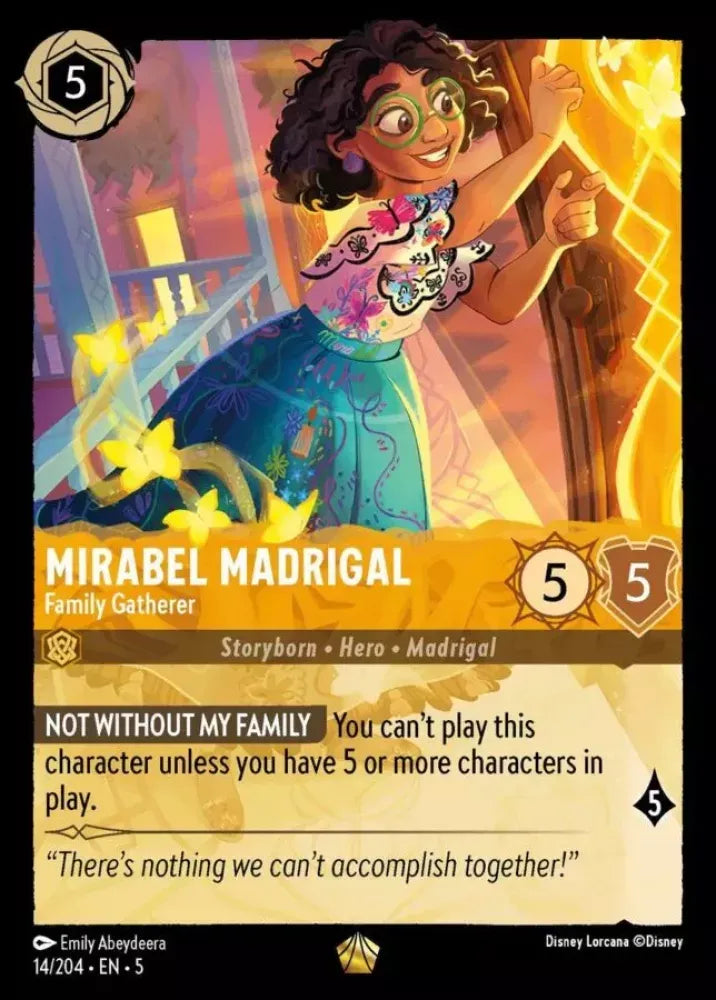 (014) Lorcana Shimmering Skies Single: Mirabel Madrigal - Family Gatherer Legendary
