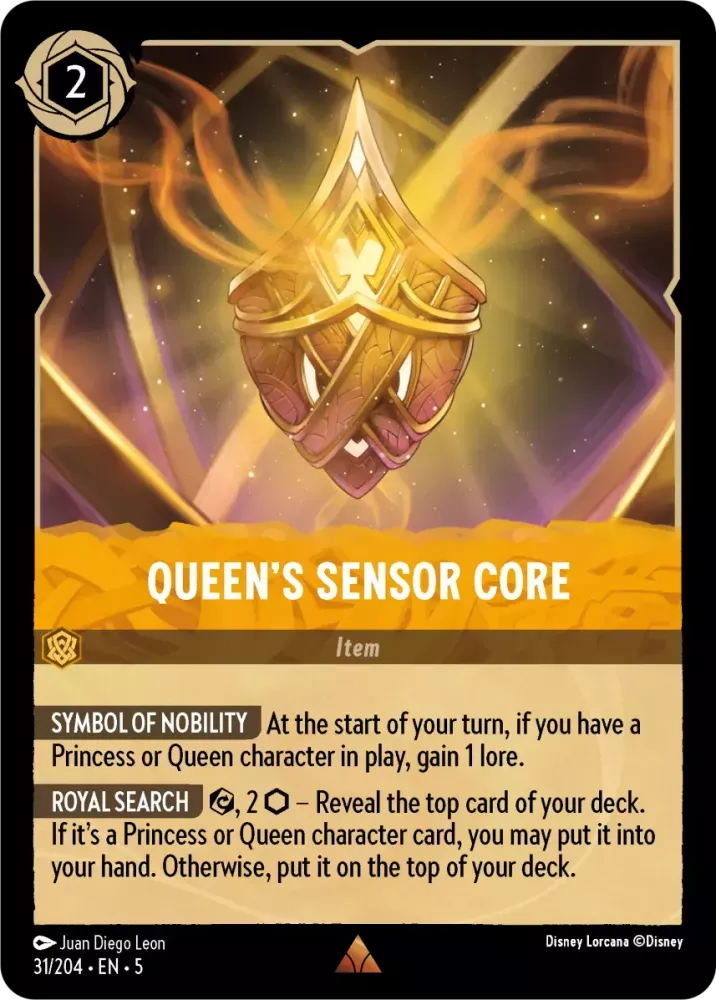 (031) Lorcana Shimmering Skies Single: Queen's Sensor Core Rare