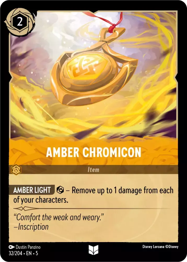 (032) Lorcana Shimmering Skies Single: Amber Chromicon Uncommon