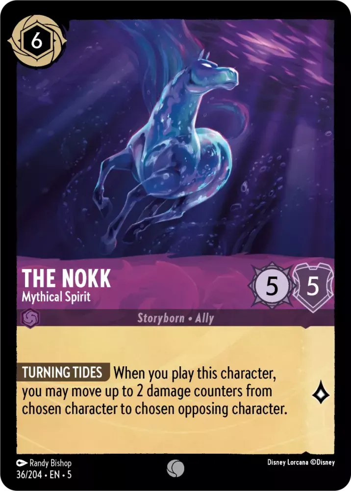 (036) Lorcana Shimmering Skies Single: The Nokk - Mythical Spirit Common