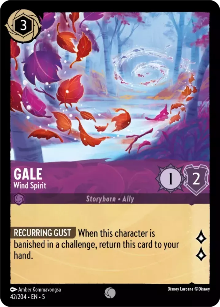 (042) Lorcana Shimmering Skies Single: Gale - Wind Spirit Common