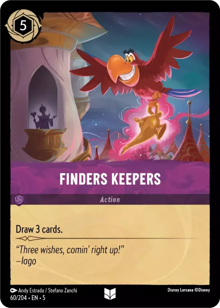 (060) Lorcana Shimmering Skies Single: Finders Keepers (V.1) Uncommon