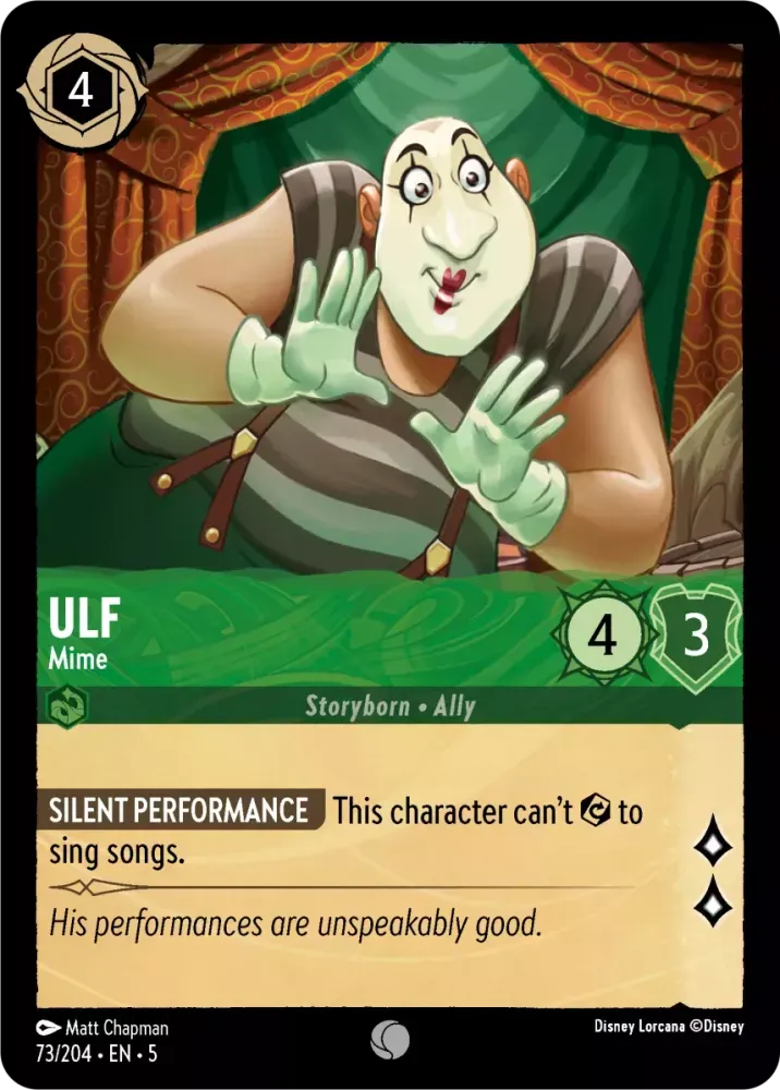(073) Lorcana Shimmering Skies Single: Ulf - Mime Holo Common