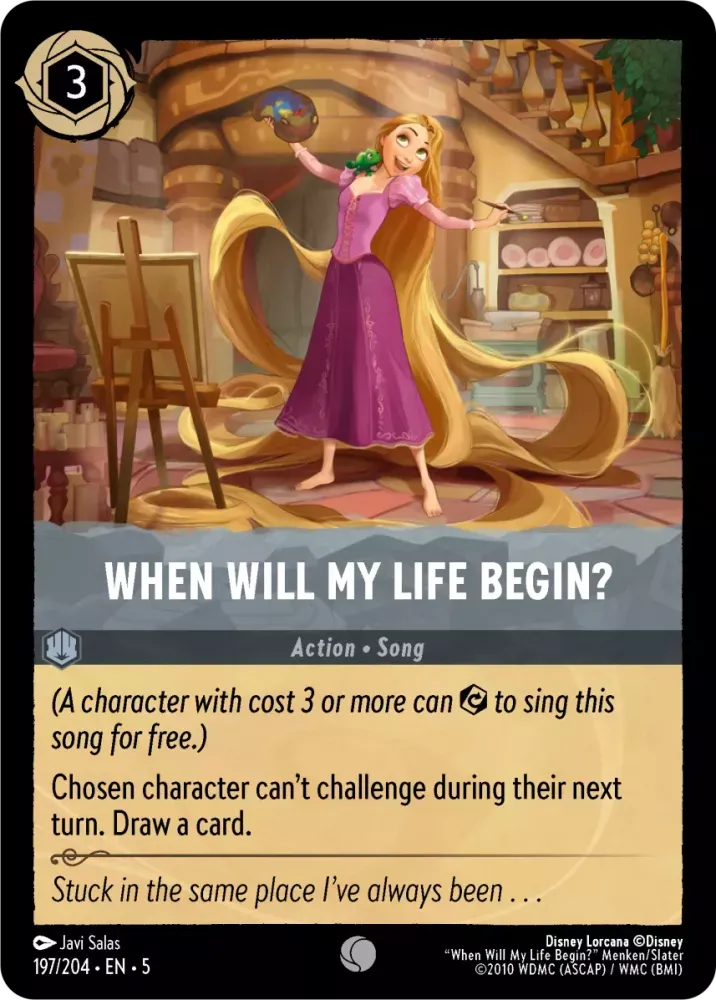 (197) Lorcana Shimmering Skies Single: When Will My Life Begin? Common