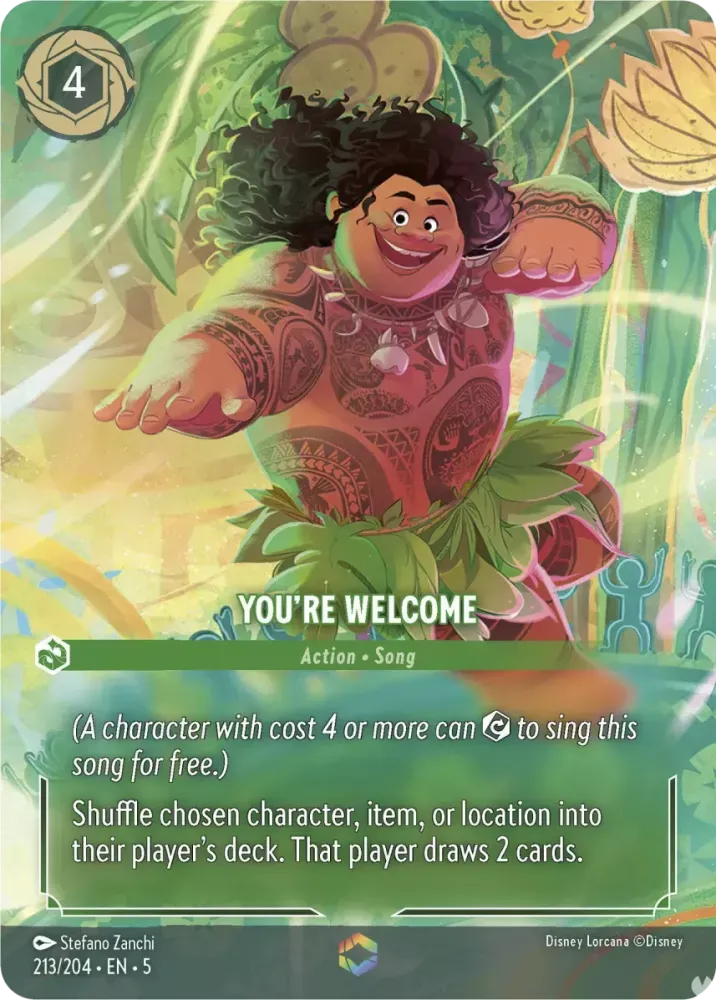 (213) Lorcana Shimmering Skies Single: You're Welcome (V.2) Enchanted