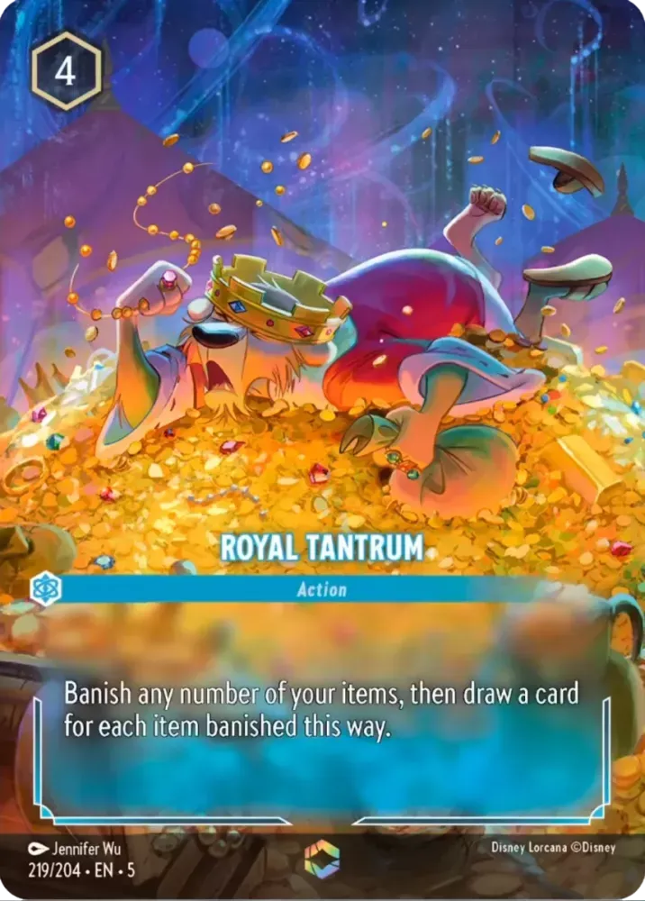 (219) Lorcana Shimmering Skies Single: Royal Tantrum (V.2) Enchanted