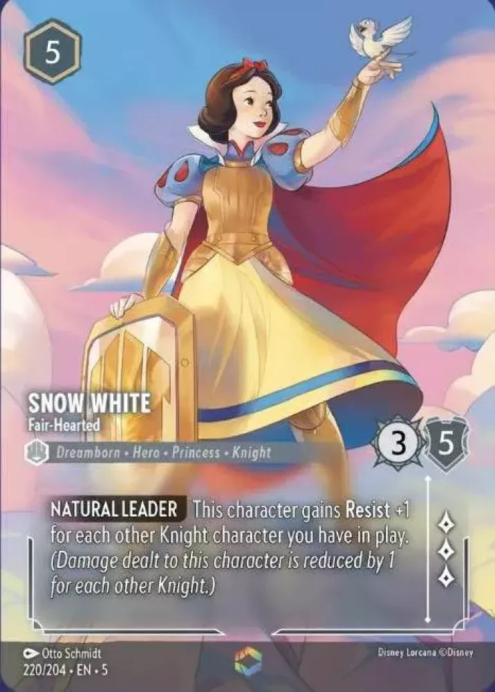 (220) Lorcana Shimmering Skies Single: Snow White - Fair���Hearted (V.2) Enchanted