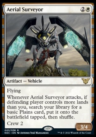 (005) Magic The Gathering Commander: Kamigawa: Neon Dynasty Single: Aerial Surveyor (V.1) Rare