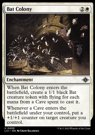 (005) Magic The Gathering The Lost Caverns of Ixalan Single: Bat Colony Uncommon