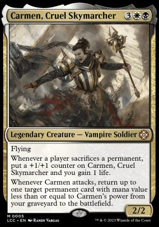 (005) Magic The Gathering Commander: The Lost Caverns of Ixalan Single: Carmen, Cruel Skymarcher Mythic