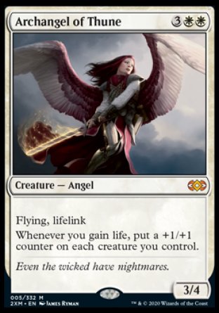 (005/332) Magic The Gathering Double Masters Single: Archangel of Thune Mythic