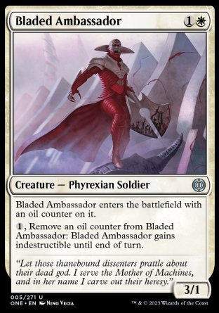(005) Magic The Gathering Phyrexia: All Will Be One Single: Bladed Ambassador Uncommon