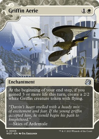 (005) Magic The Gathering Enchanting Tales Single: Griffin Aerie Holo Uncommon