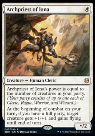 (005) Magic The Gathering Zendikar Rising: Promos Single: Archpriest of Iona (V.1) Holo Rare