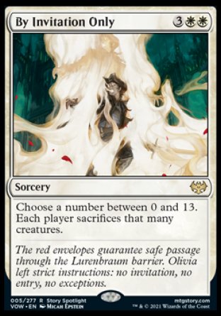 (005) Magic The Gathering Innistrad: Crimson Vow Single: By Invitation Only Rare