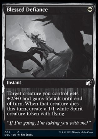 (005) Magic The Gathering Innistrad: Double Feature Single: Blessed Defiance Common