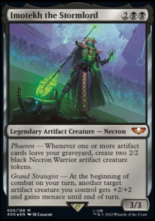(005) Magic The Gathering Universes Beyond: Warhammer 40000 Single: Imotekh the Stormlord (V.1) Mythic